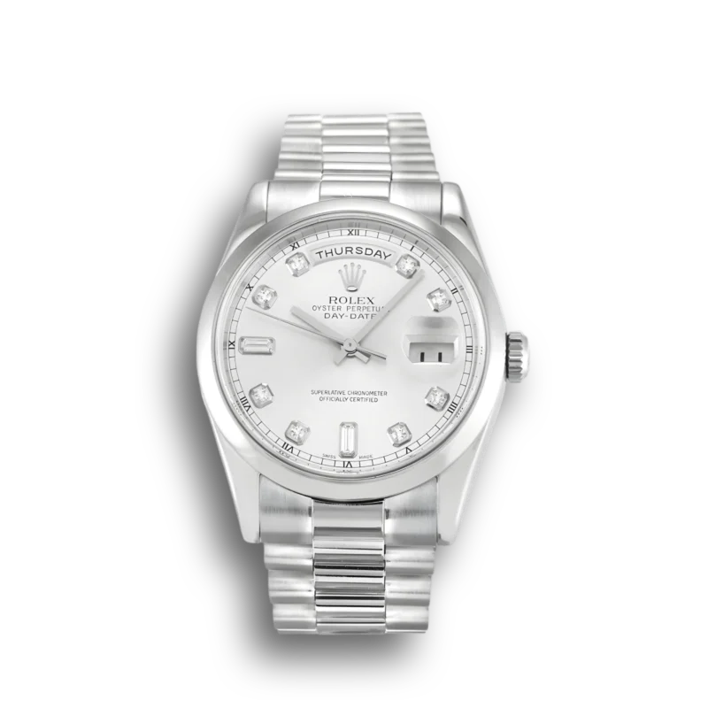 Rolex Day-Date Silver 118209