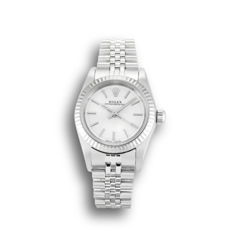 Rolex Lady Oyster Perpetual 26mm Silver 76094