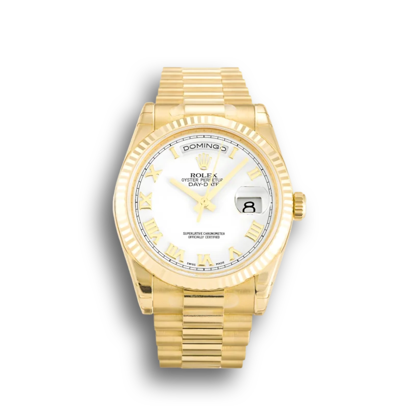 Rolex Day-Date White Dial 118238
