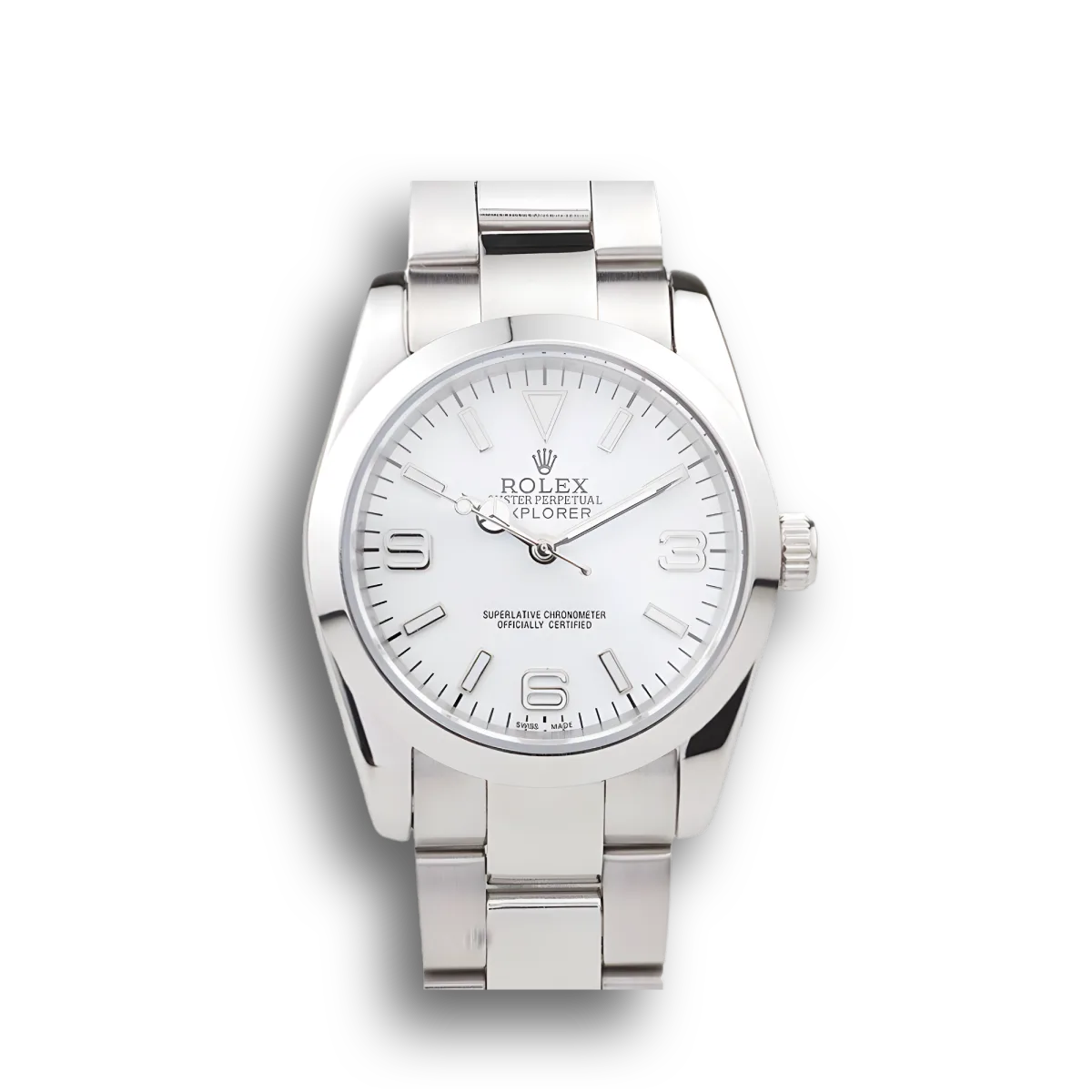 Rolex Explorer Polished Stainless Steel White Dial 98086